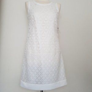 Laundry By Shelli Segal Sleeveless White Dress
